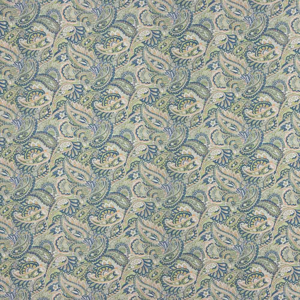 Voile Algodão Supima Print 09 Azul - Ribes y Casals