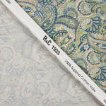 Voile Algodão Supima Print 09 Azul - Ribes y Casals