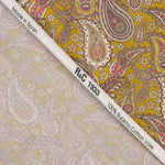 Voile Algodão Supima Print 09 Mostarda - Ribes y Casals