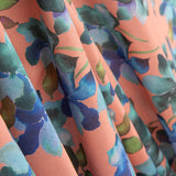 Retal Voile Algodón Supima Print 10 Naranja 95x145 cm - Ribes y Casals