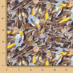 Voile Estampado Folhas Azul - Ribes y Casals