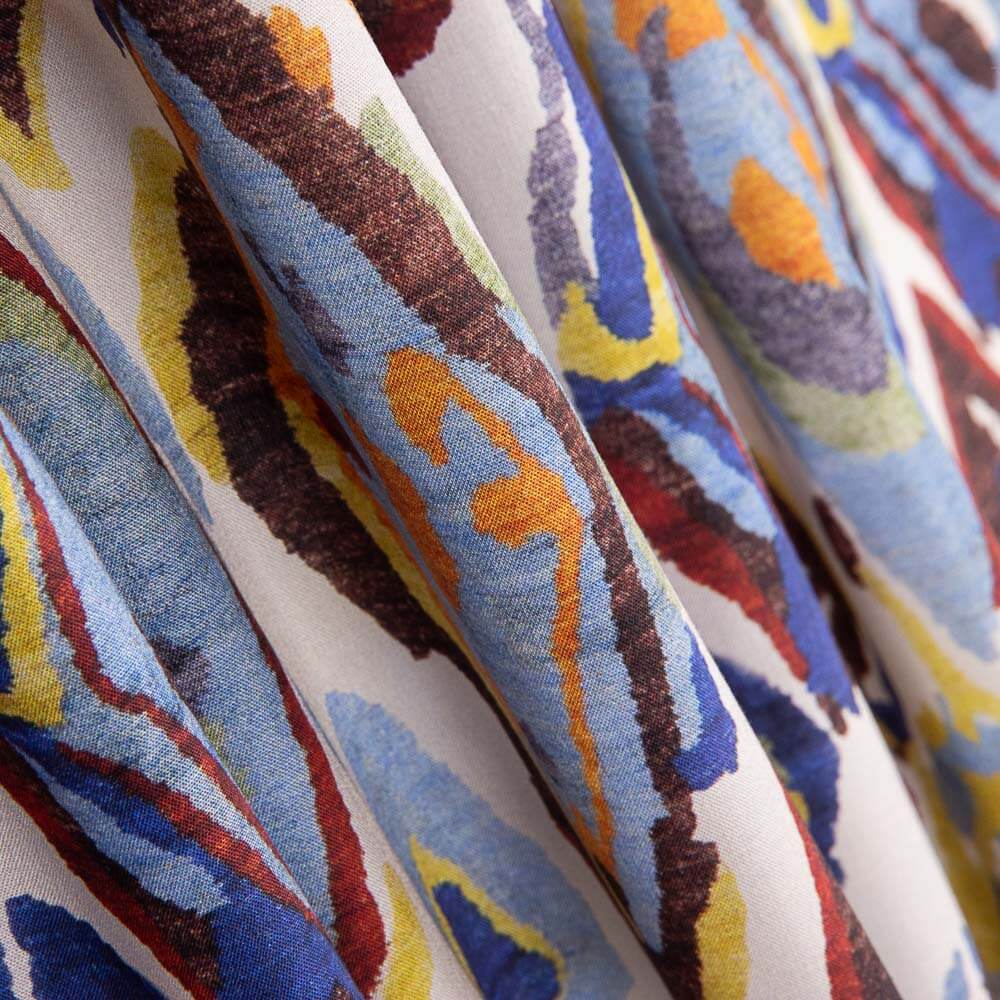 Voile Viscose Eyes Blue - Ribes y Casals