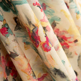 Voile Viscose Aquarela Flowers - Ribes y Casals