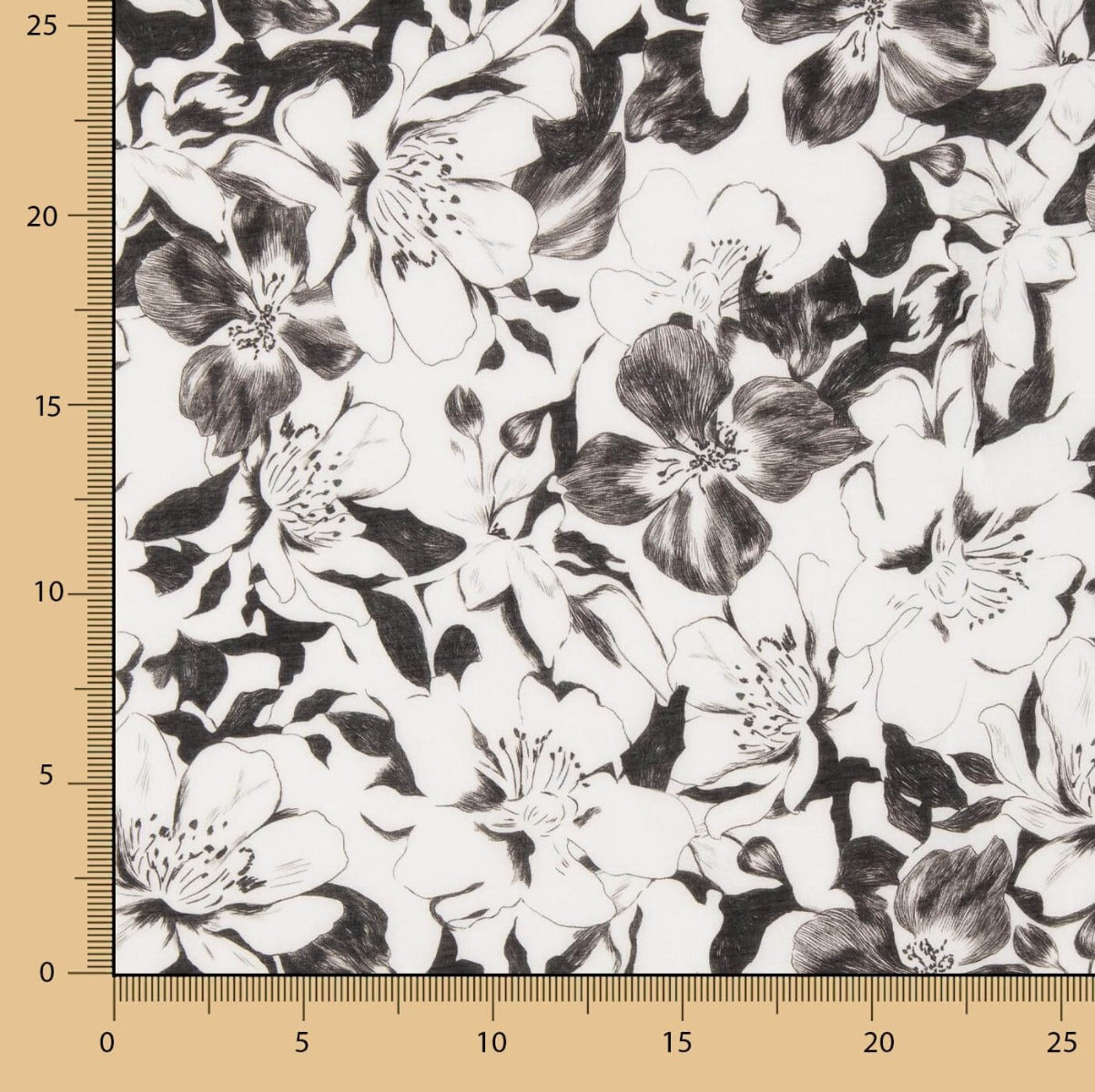 Voile Viscosa Waikiki Negro - Ribes y Casals