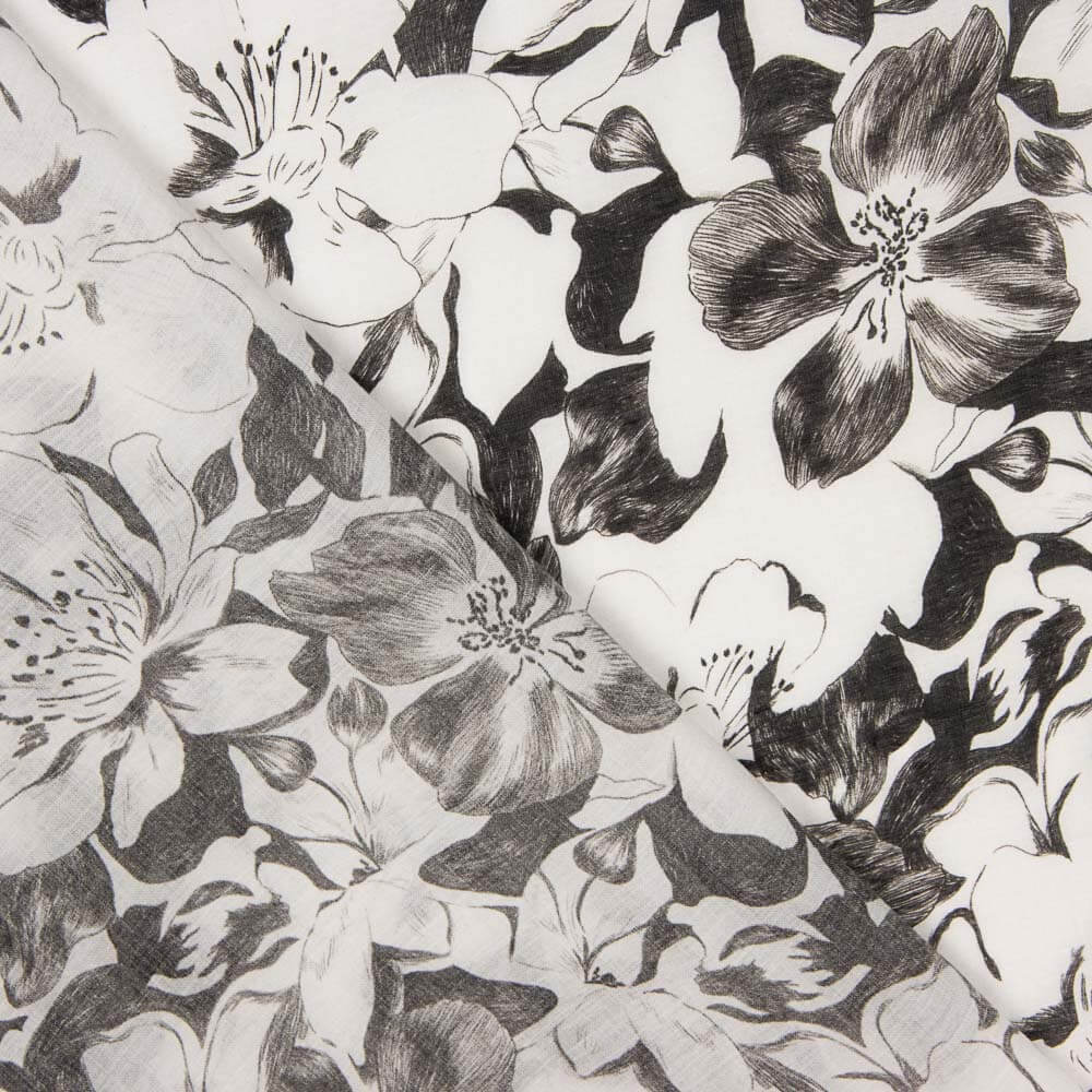 Voile Viscosa Waikiki Negro - Ribes y Casals