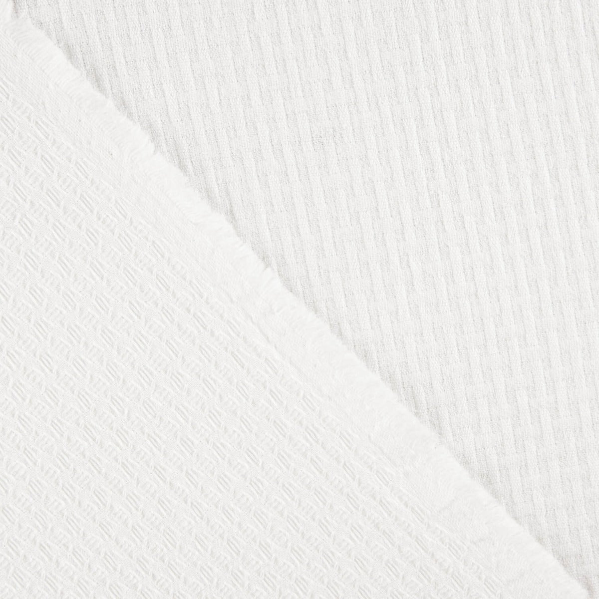 Piqué Waffle Fino Branco - Ribes y Casals