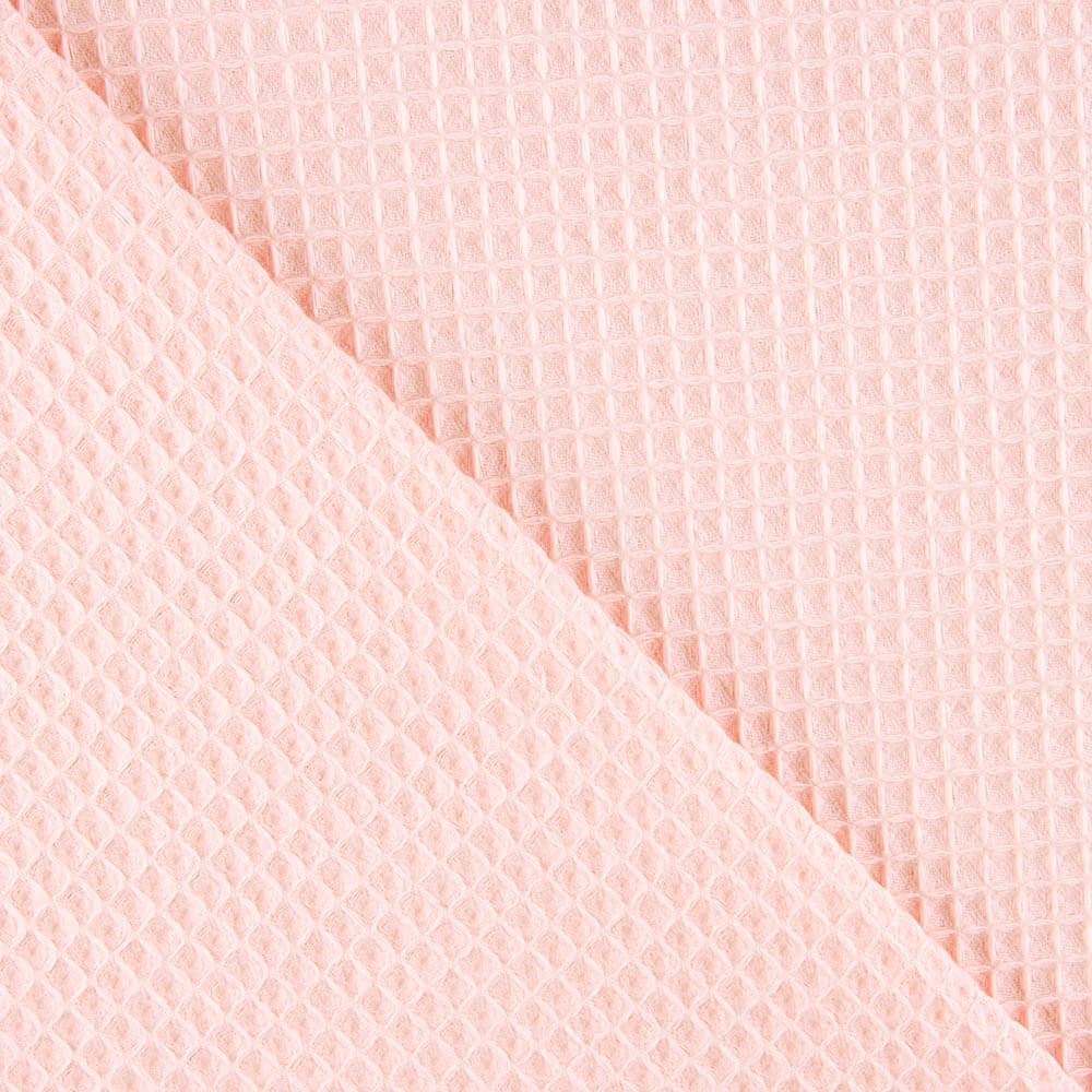 Piqué Waffle Rosa Bebé - Ribes y Casals
