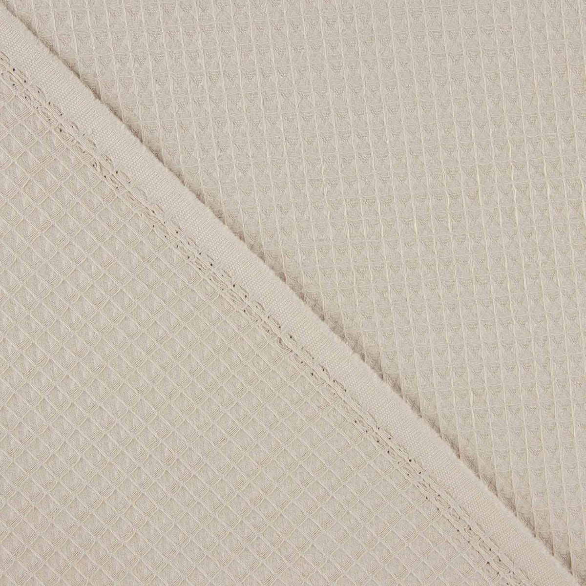 Piqué Waffle Basic Bege - Ribes y Casals