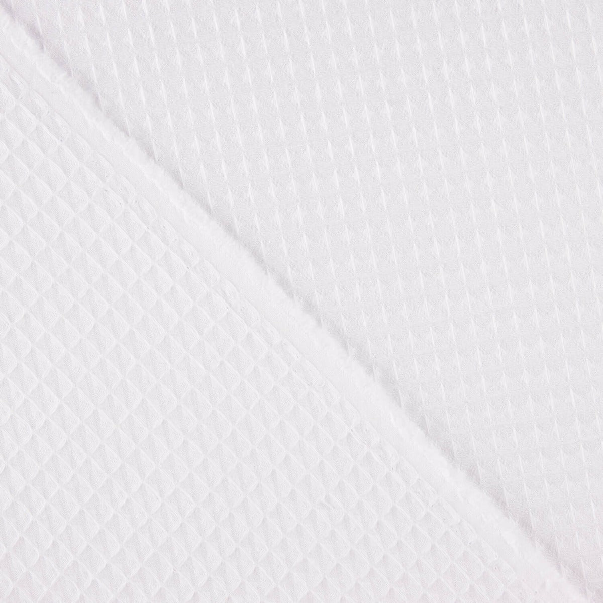 Piquê Waffle Básico Branco - Ribes y Casals